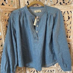 Madewell chambray blouse
